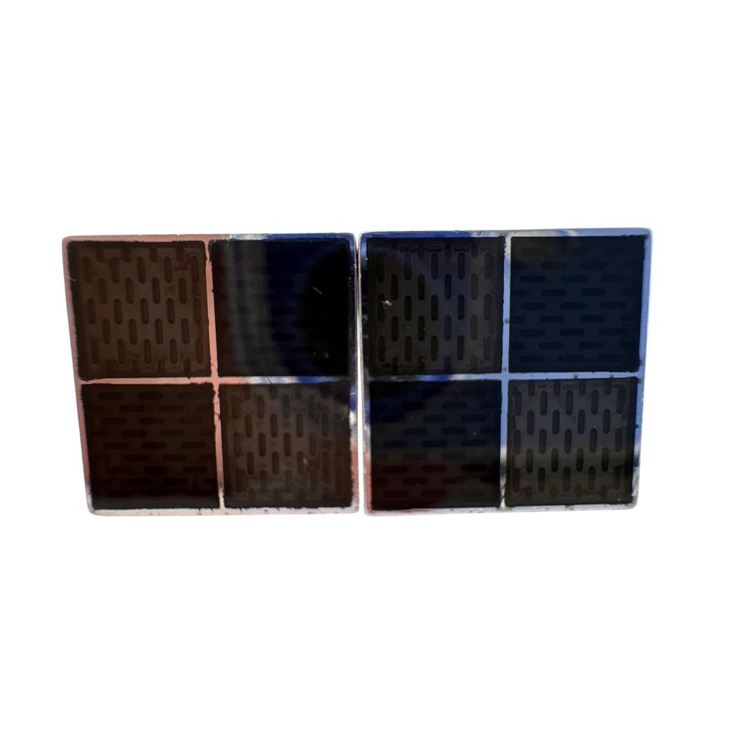 ルイヴィトン M65054 カフス ダミエ ブトン ドゥ マンシェット シルバー