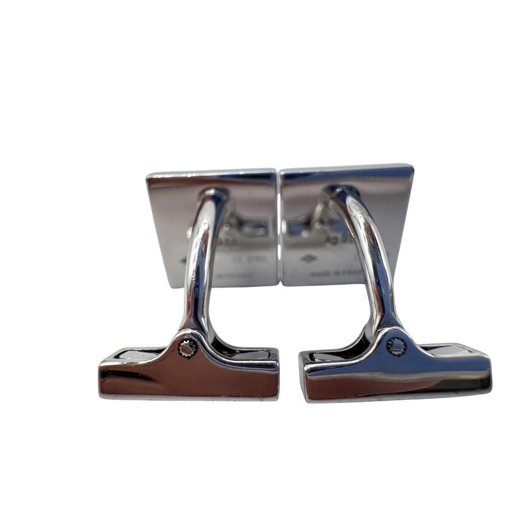 ルイヴィトン M65054 カフス ダミエ ブトン ドゥ マンシェット シルバー