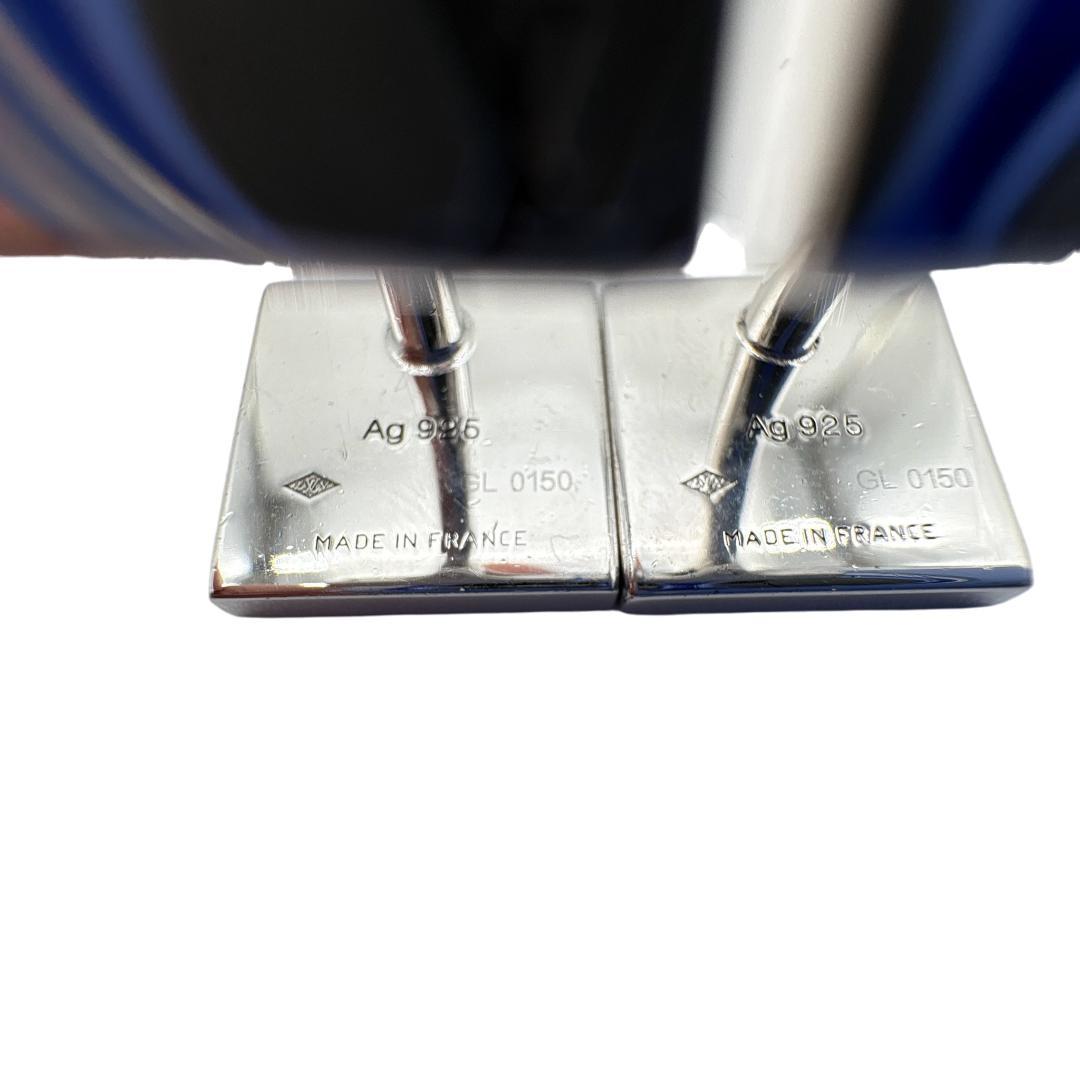 ルイヴィトン M65054 カフス ダミエ ブトン ドゥ マンシェット シルバー