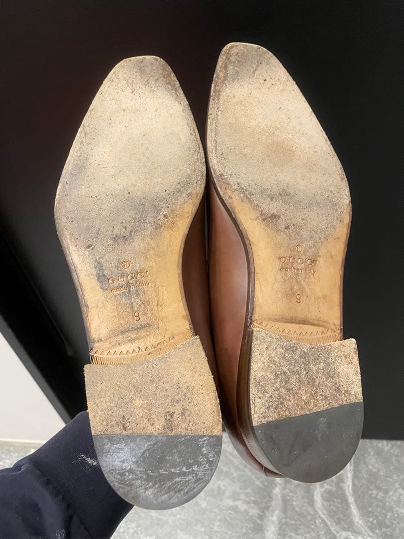 GUCCI グッチ レザー レースアップシューズ サイズ9 / 28cm