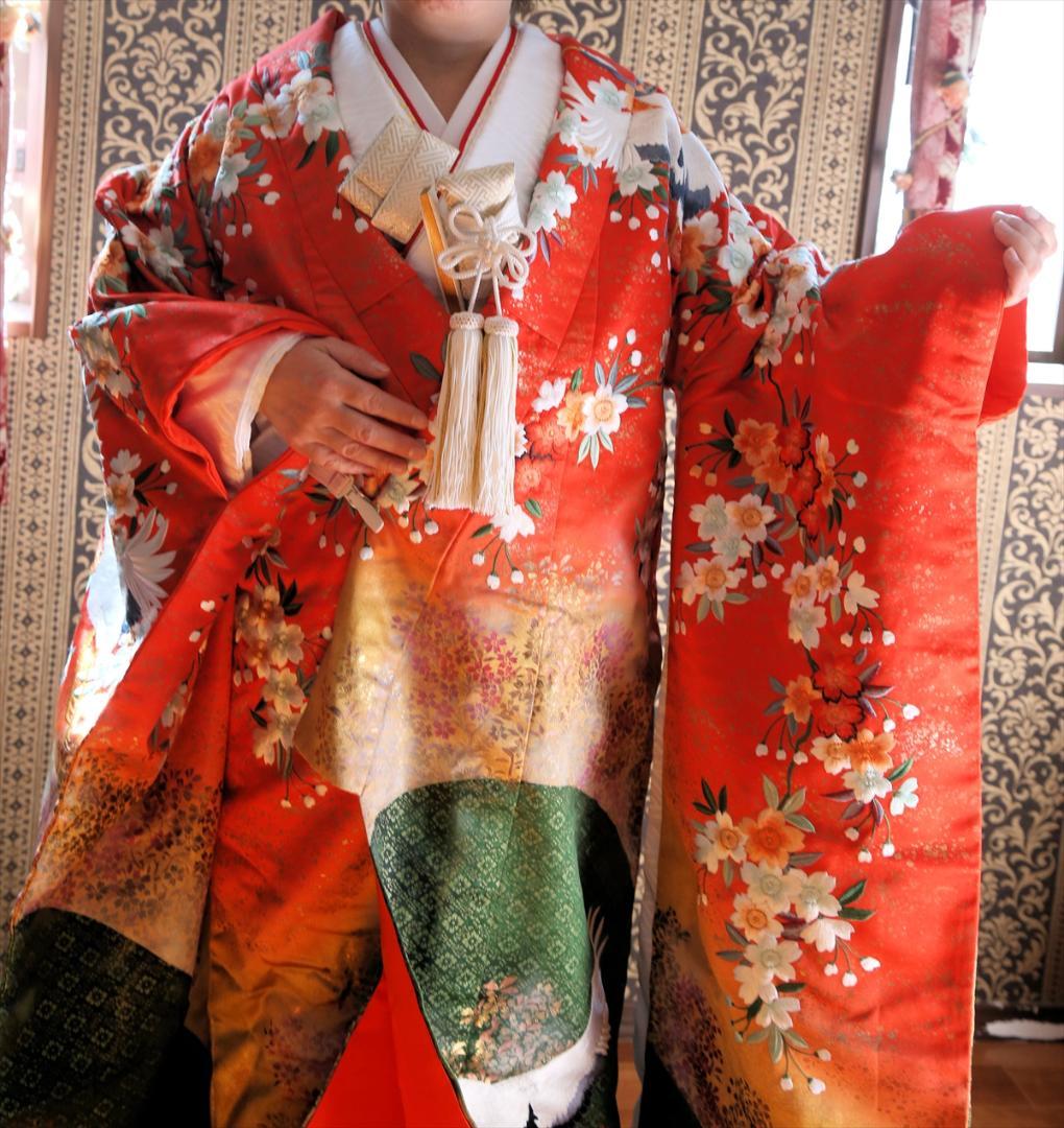 あ16和装ウエディング婚礼衣装ブライダル色打掛神前式着付け練習花魁コスプレ