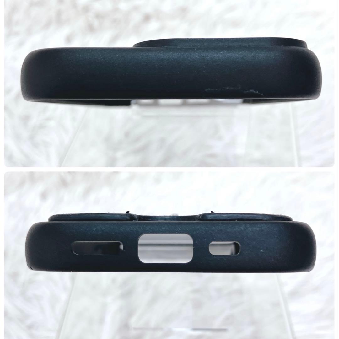 ✨プラダ iPhoneケース 14Pro プロ 三角ロゴ サフィアーノ レザー黒