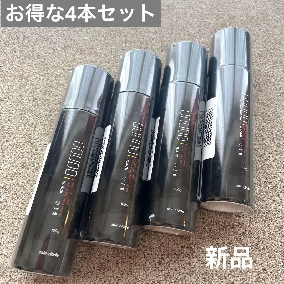 【在庫ラスト】ドウド　ヘアスプレー　ボリュームアップ　ブラック　4本　新品