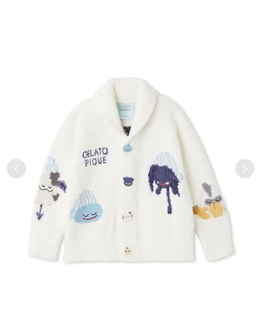 ジェラピケ　ドラゴンクエスト　キッズ　パウダーアソートモンスターカウチン　90