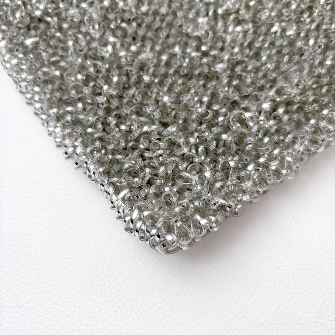 美品　アンテプリマ　スタンダード　スクエア　ミディアム　シルバー　チェーン付き