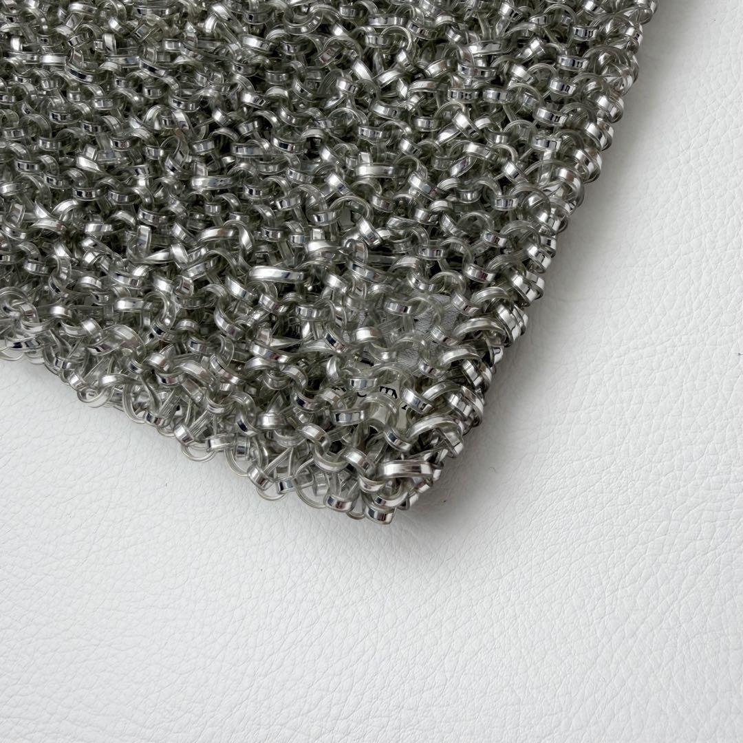 美品　アンテプリマ　スタンダード　スクエア　ミディアム　シルバー　チェーン付き