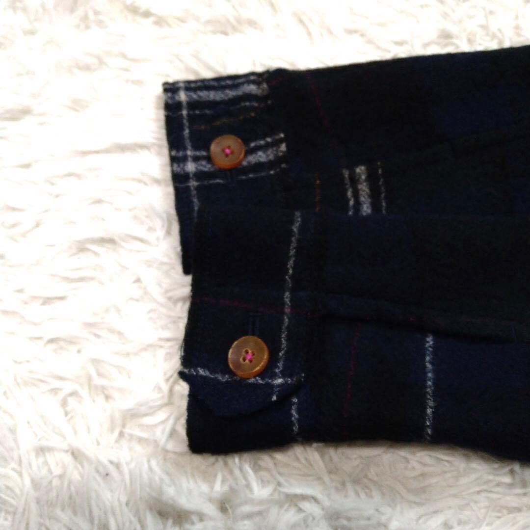 パラスパレス★Pal'ls Palace チェック柄 フーディブルゾン 紺 3