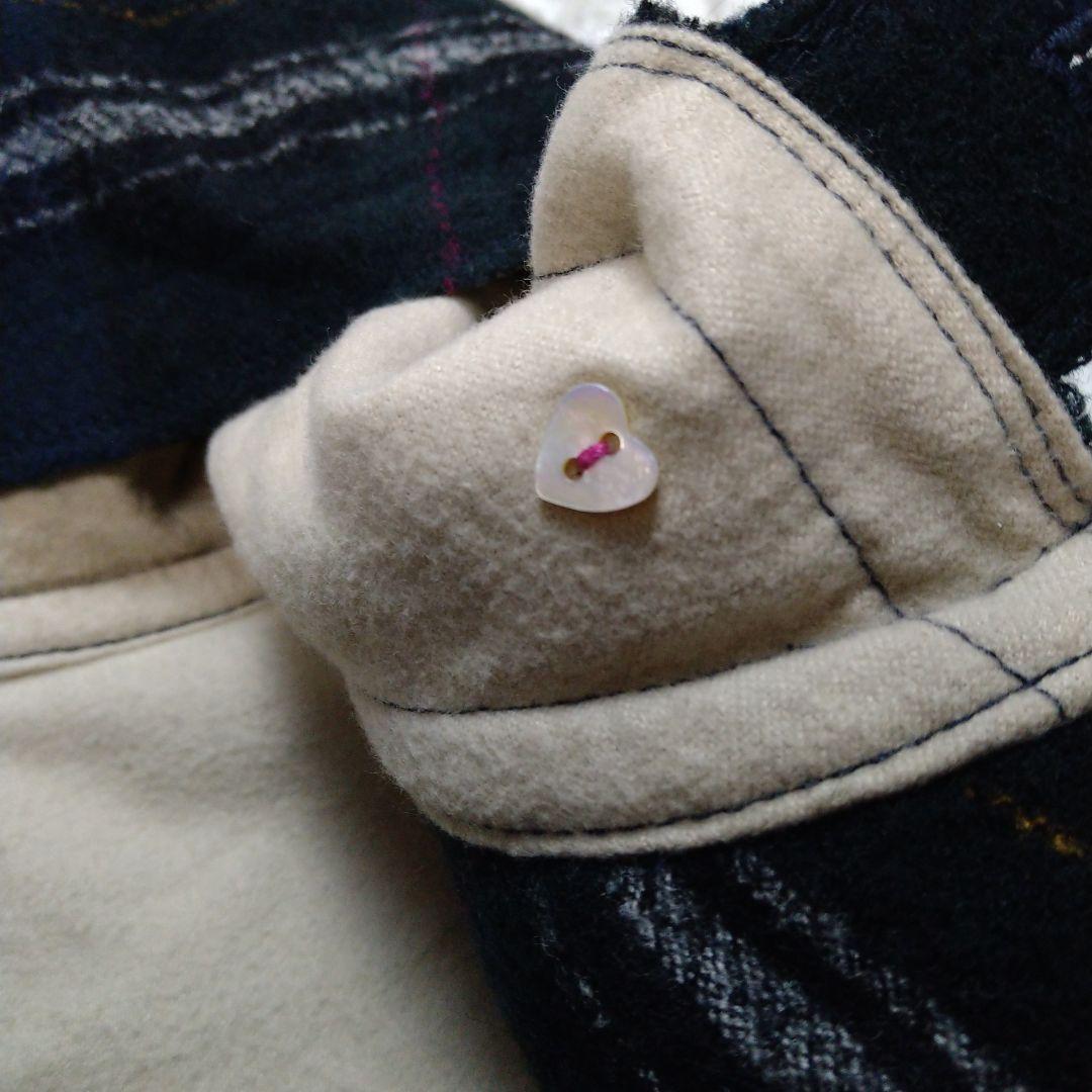 パラスパレス★Pal'ls Palace チェック柄 フーディブルゾン 紺 3