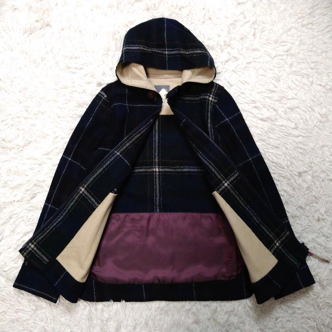 パラスパレス★Pal'ls Palace チェック柄 フーディブルゾン 紺 3