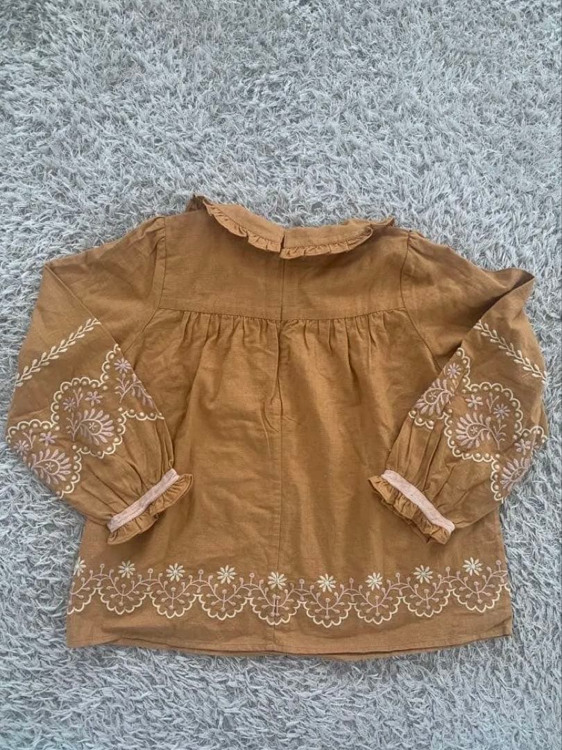 な*み様 値下げ　Apoliaブラウン 長袖シャツ アポリナ　チュニック　ブラウ