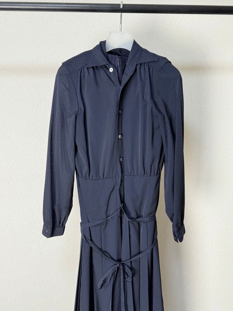 ジュンヤワタナベコムデギャルソン シャツドッキング プリーツロングワンピース
