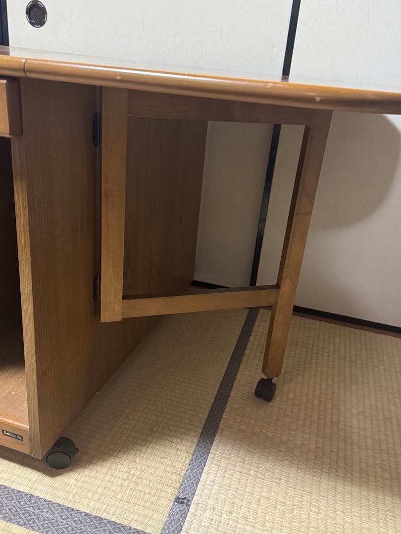 KOIZUMI　コイズミ　両開き　バタフライテーブル キッチンワゴン