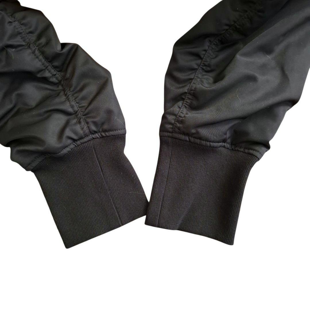 BASCO バスコ 背面ジッパー ギャザー MA1風 ブルゾン ゆったりサイズ