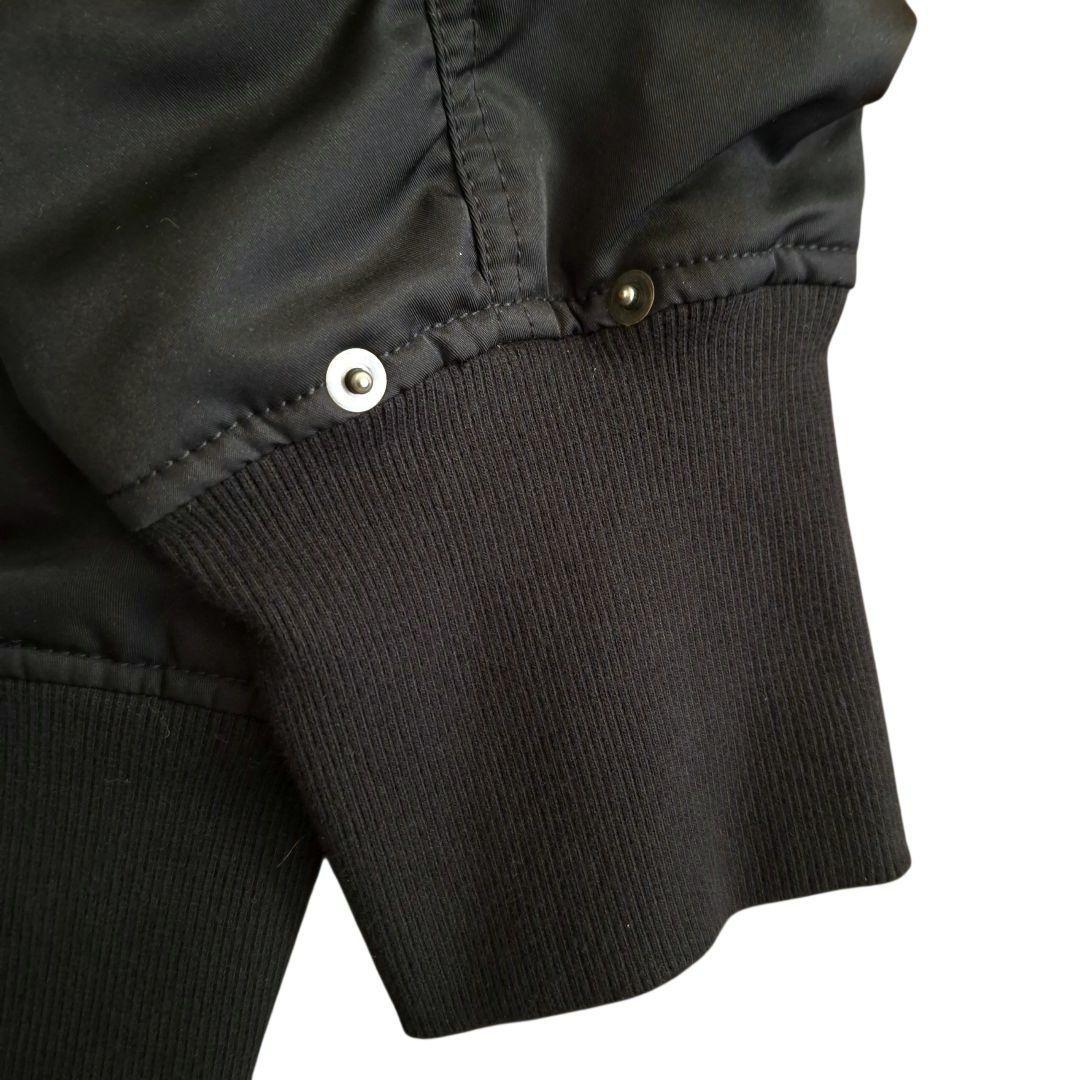 BASCO バスコ 背面ジッパー ギャザー MA1風 ブルゾン ゆったりサイズ