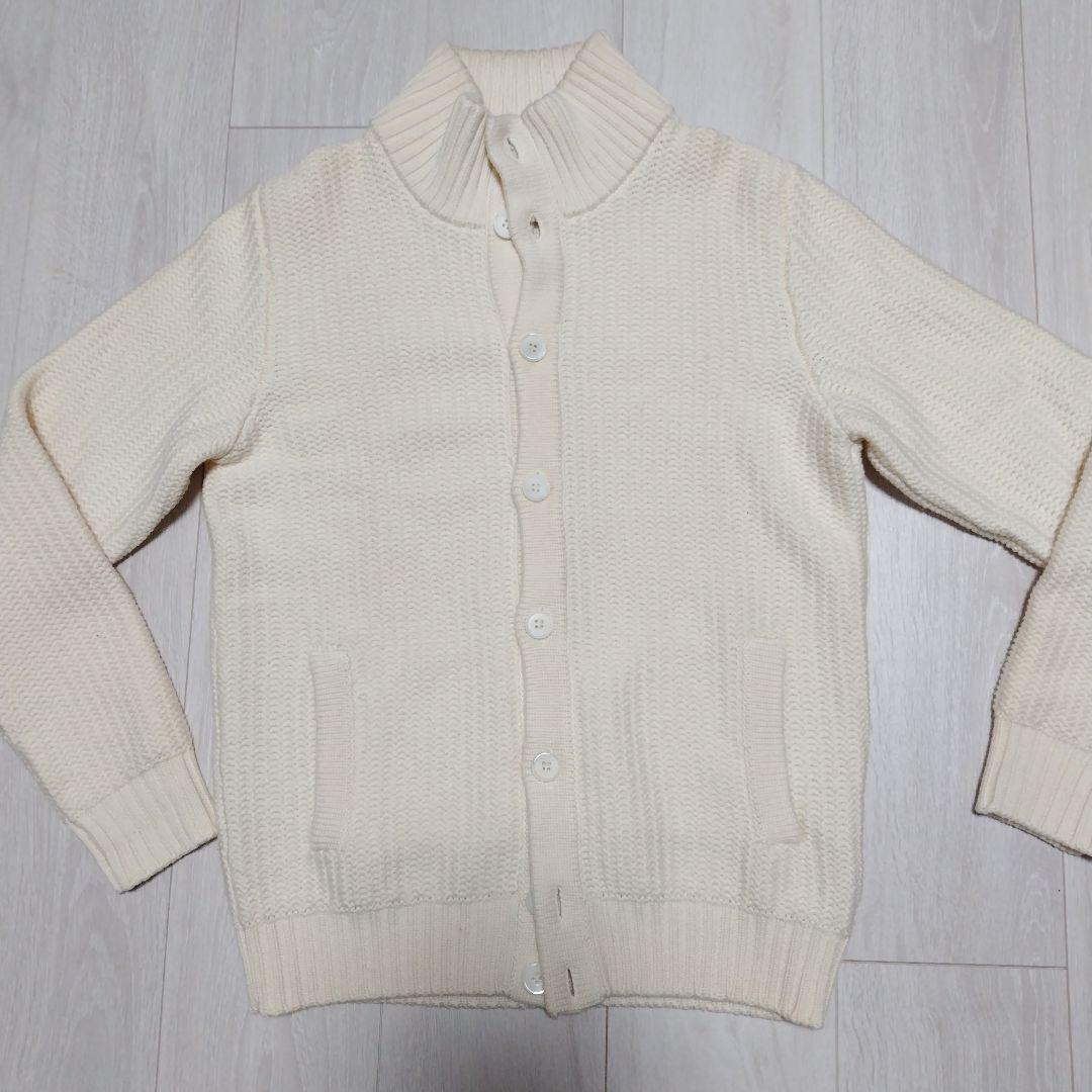 ザノーネ【伊】キョートモデル定番スタンドカラー48ウール ホワイト アイボリー系