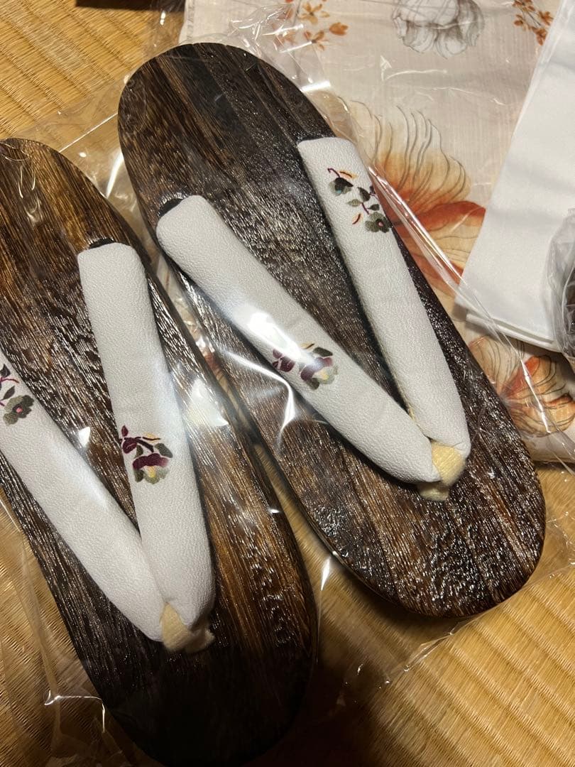 未使用　Dita 浴衣　オレンジ　ブラウン　茶色　兵児帯