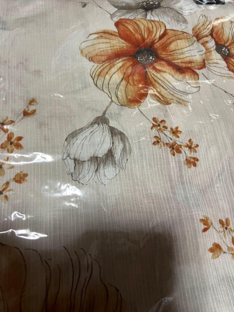 未使用　Dita 浴衣　オレンジ　ブラウン　茶色　兵児帯