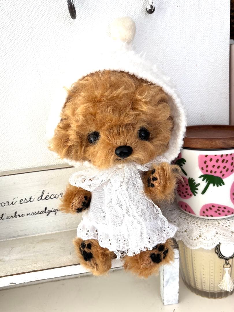 テディプードル　テディわんこ　ぬいぐるみ　プードル　ハンドメイド
