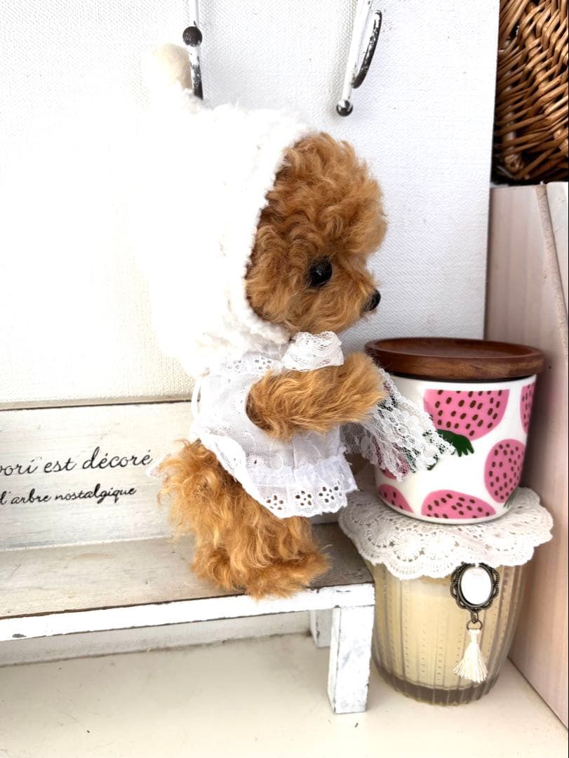テディプードル　テディわんこ　ぬいぐるみ　プードル　ハンドメイド
