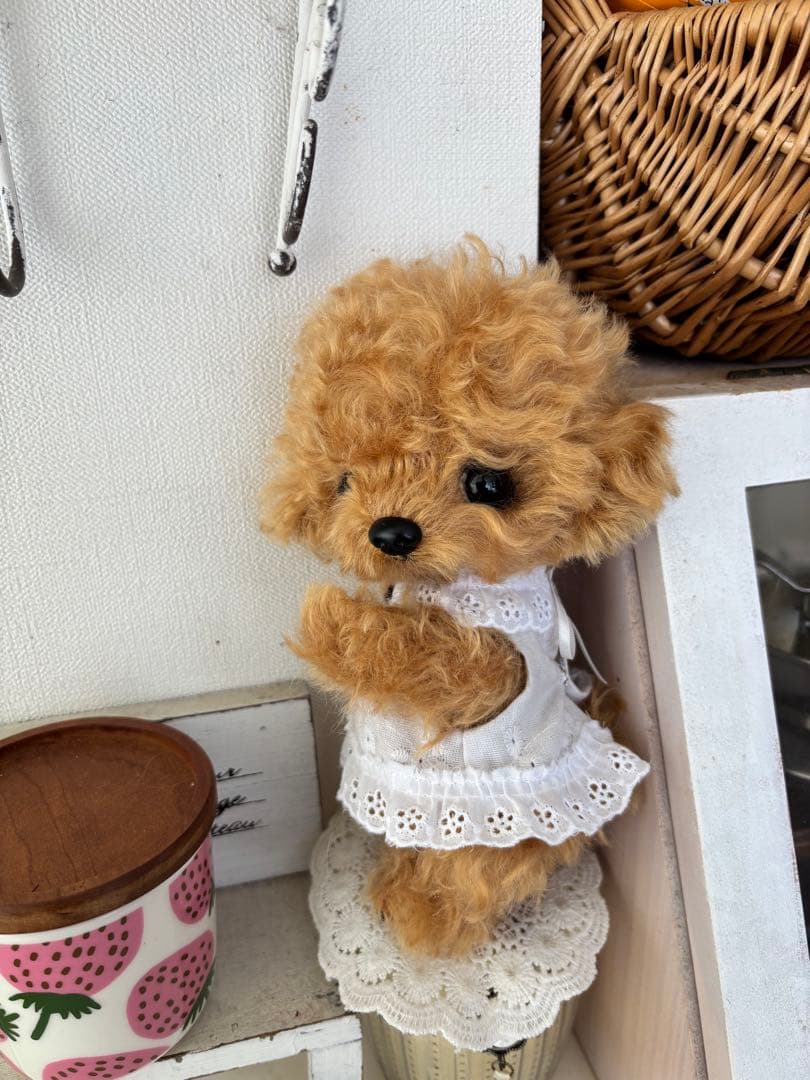 テディプードル　テディわんこ　ぬいぐるみ　プードル　ハンドメイド