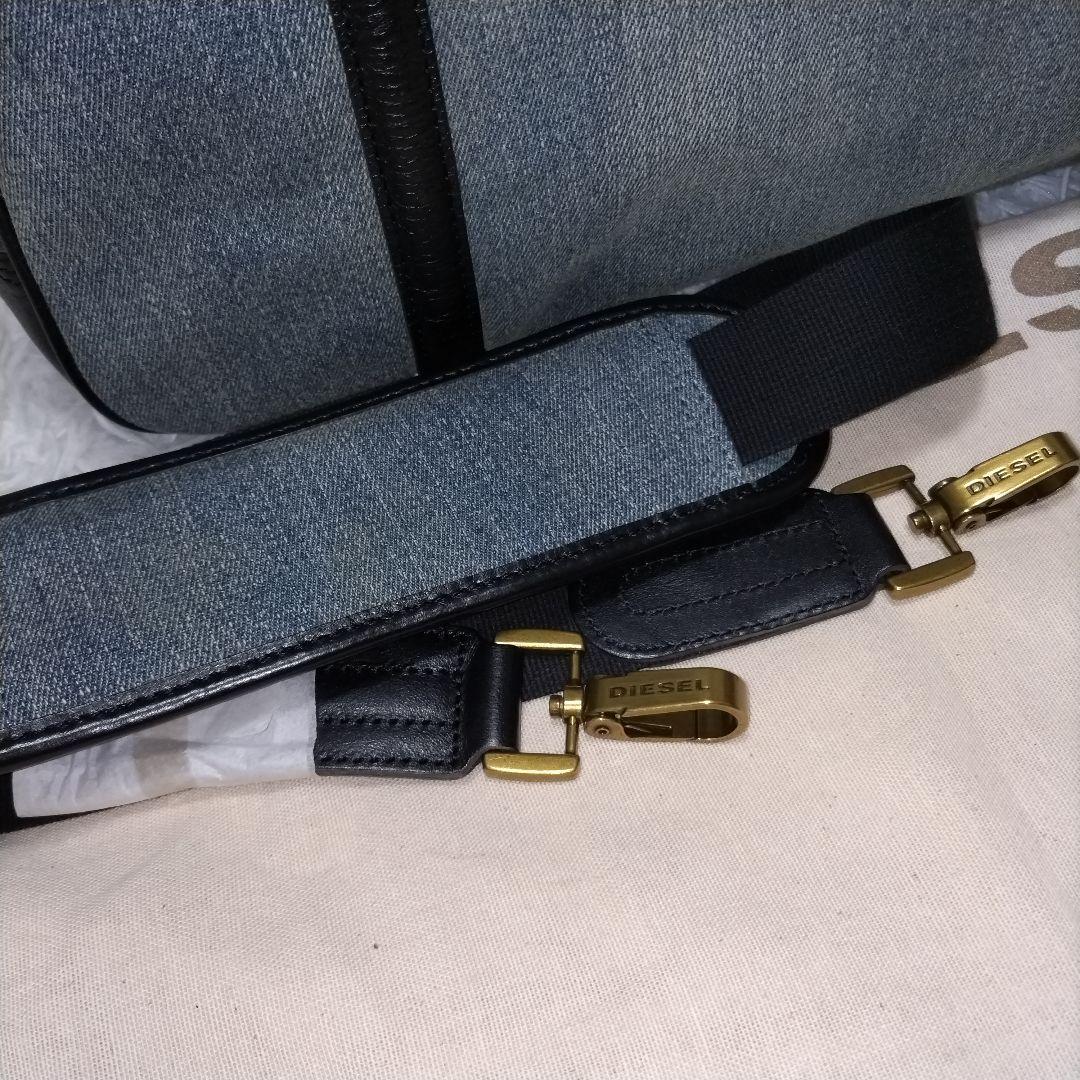 新品タグ付き　ディーゼル　ボストンバッグ　デニム　レザー　大容量　旅行