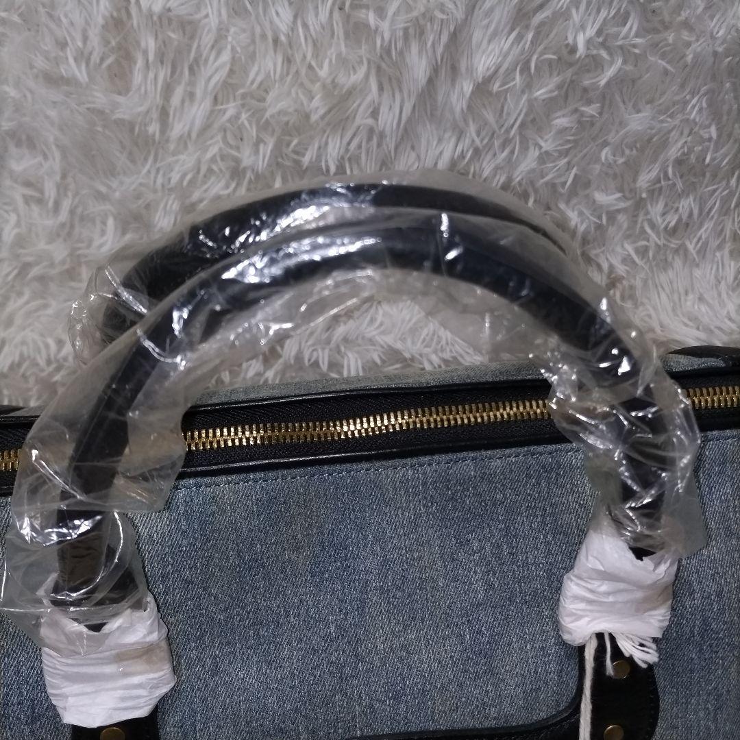 新品タグ付き　ディーゼル　ボストンバッグ　デニム　レザー　大容量　旅行