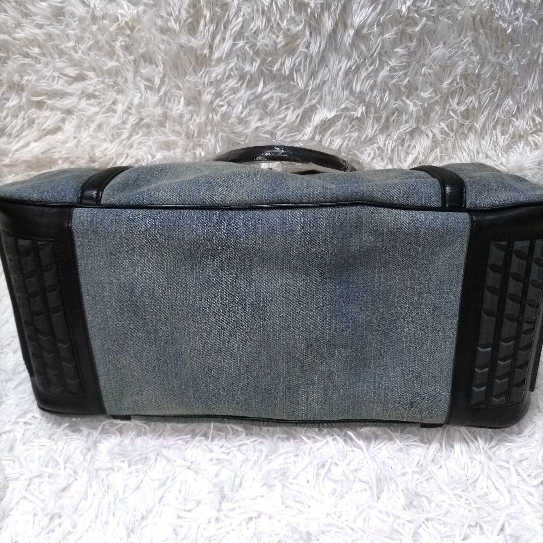 新品タグ付き　ディーゼル　ボストンバッグ　デニム　レザー　大容量　旅行