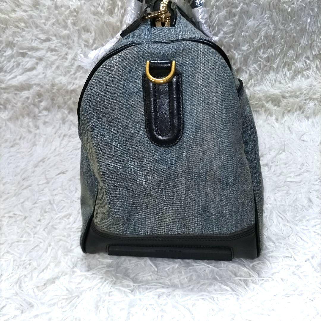 新品タグ付き　ディーゼル　ボストンバッグ　デニム　レザー　大容量　旅行