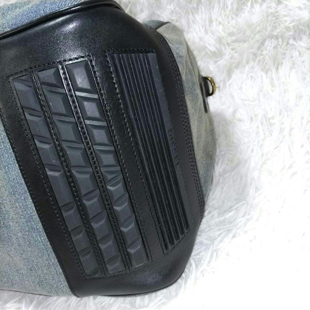 新品タグ付き　ディーゼル　ボストンバッグ　デニム　レザー　大容量　旅行