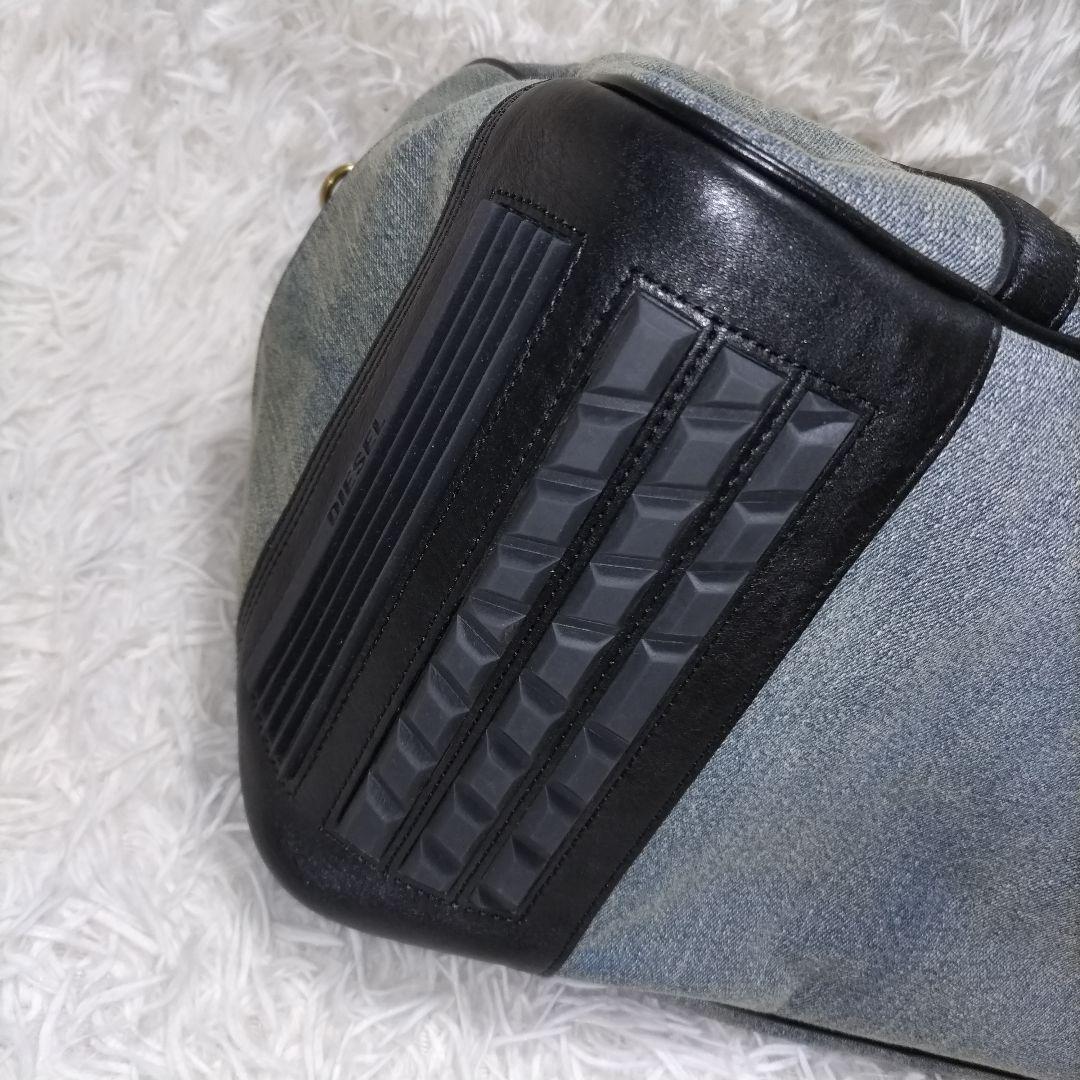 新品タグ付き　ディーゼル　ボストンバッグ　デニム　レザー　大容量　旅行