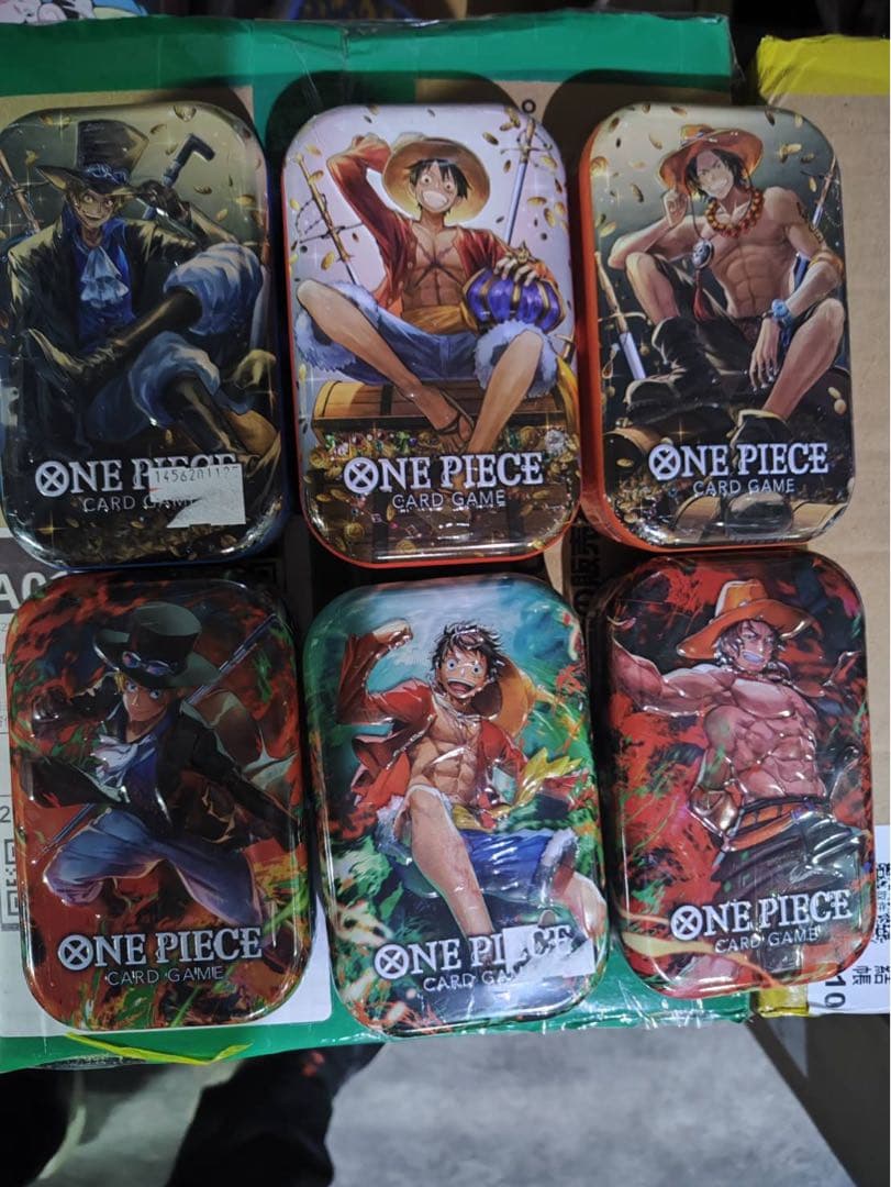 ワンピース　ミニ缶 未開封　6個セット ルフィ エース