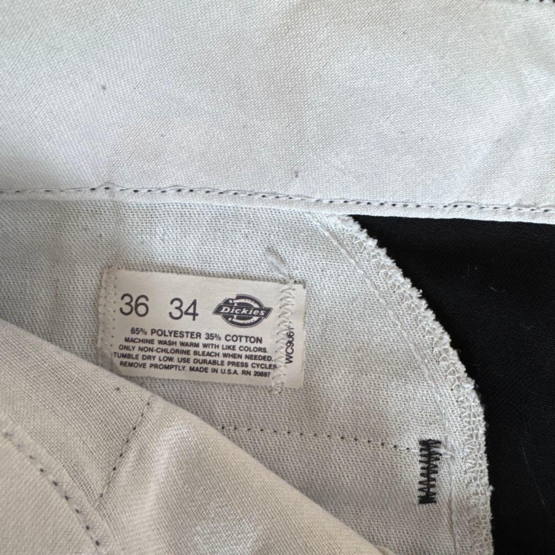 80s USA製 Dickies874 ブラック ワークパンツ