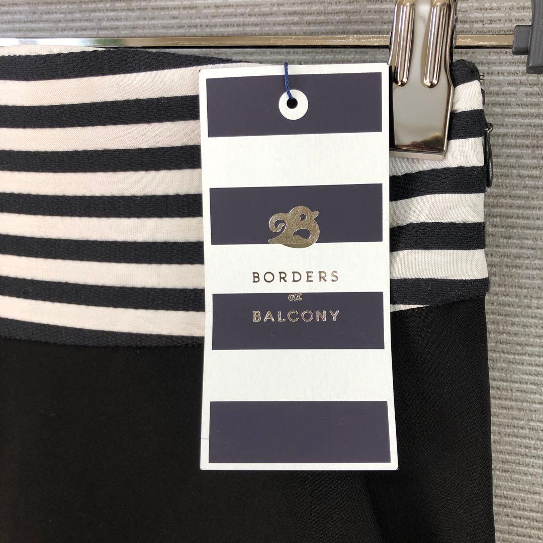 未使用品 BORDERS at BALCONY ハイウエストツイルパンツ 38