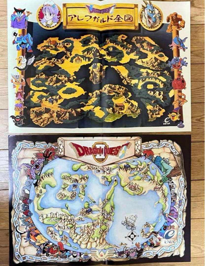 【美品/レア】ドラゴンクエスト1,2 パンフレット　ドラクエ 鳥山明