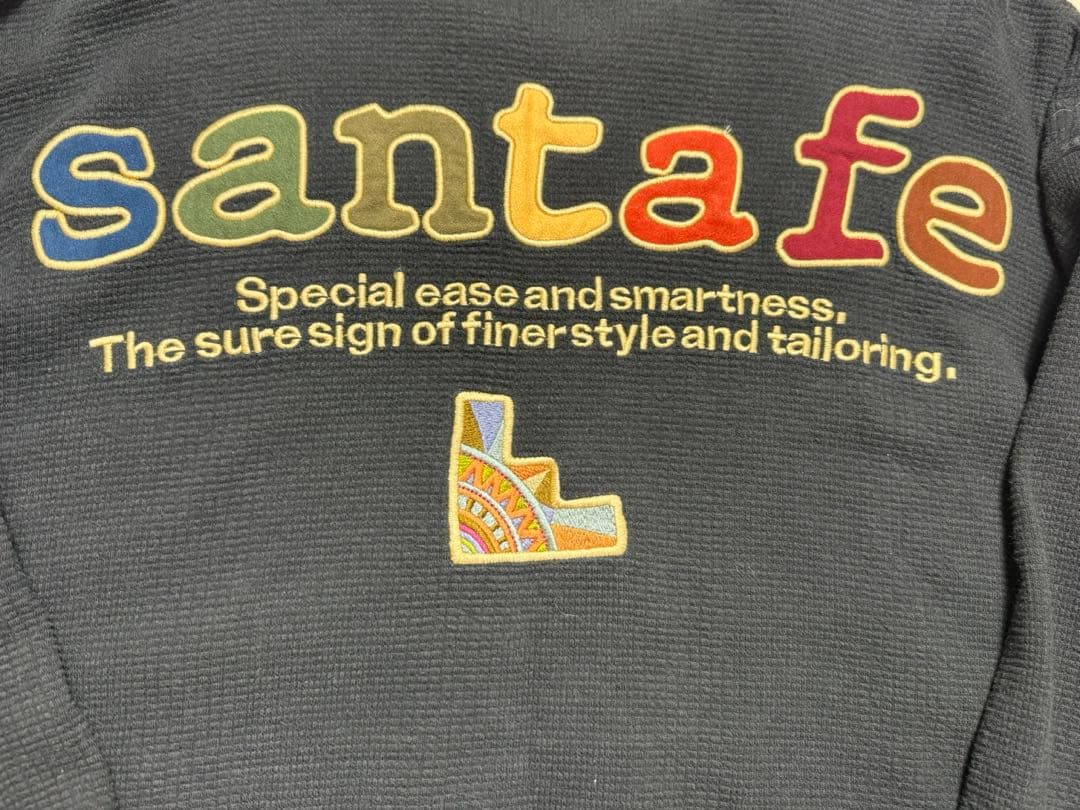 美品90s Y2K Santafe サンタフェ ワッフルスウェット バックビッグ