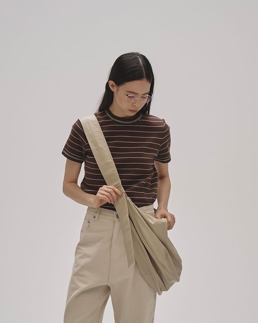 【新品タグ付】TODAYFUL Border Ringer Tee チョコ