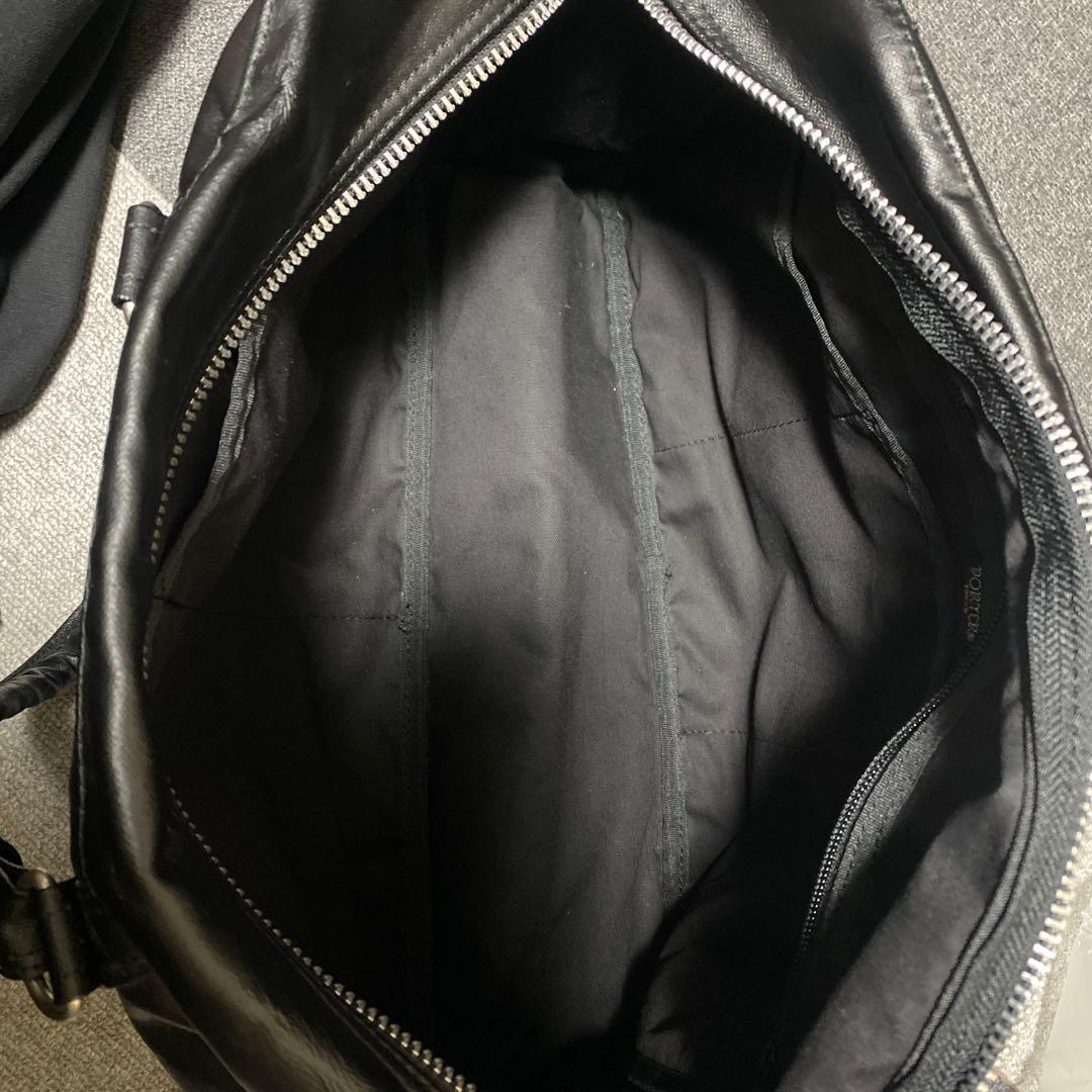 にこ PORTERフリースタイル ブラックボストンバッグ