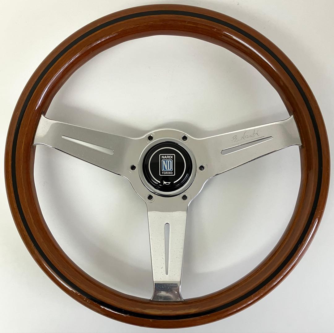 NARDI ナルディ ウッド ステアリング32.5cm /ホーンボタン/MOMO