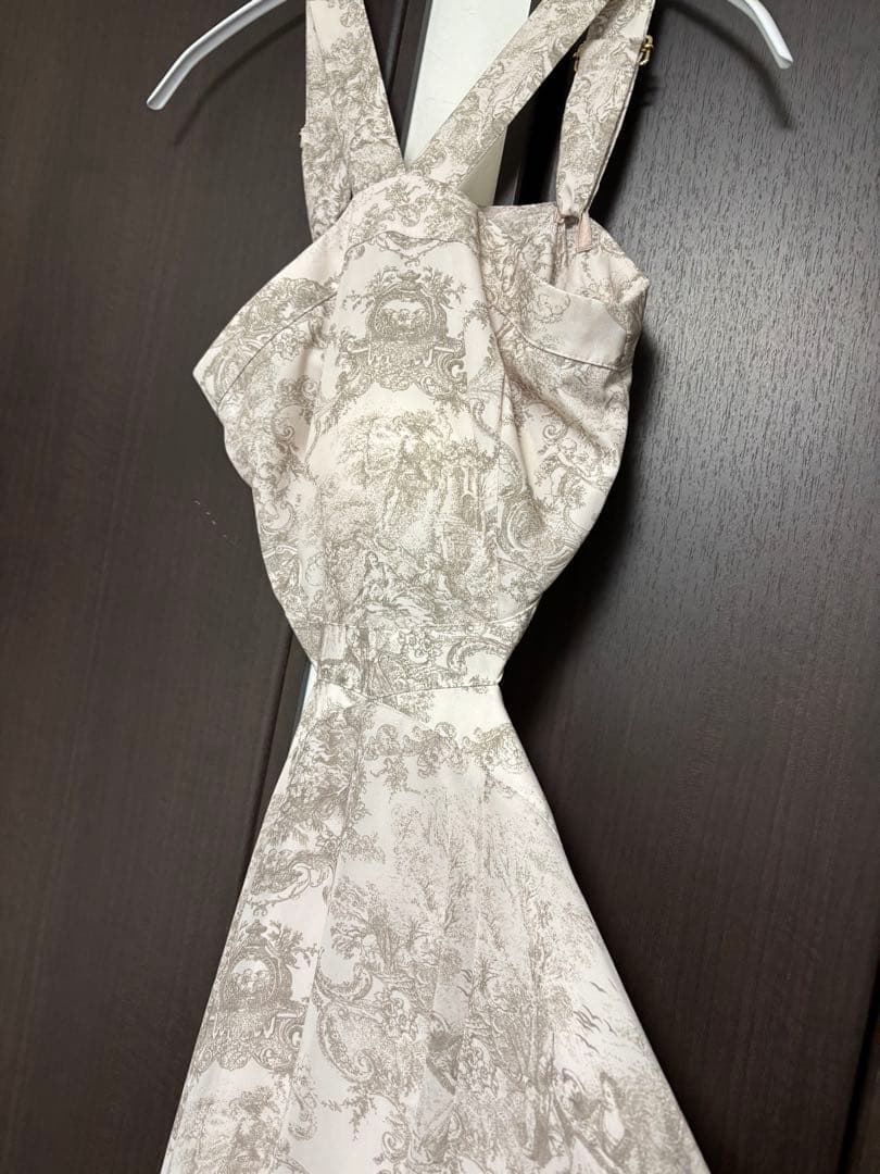 【人気新作ドレス】定価29,700 Andy ロングドレス　ピンクベージュ　S