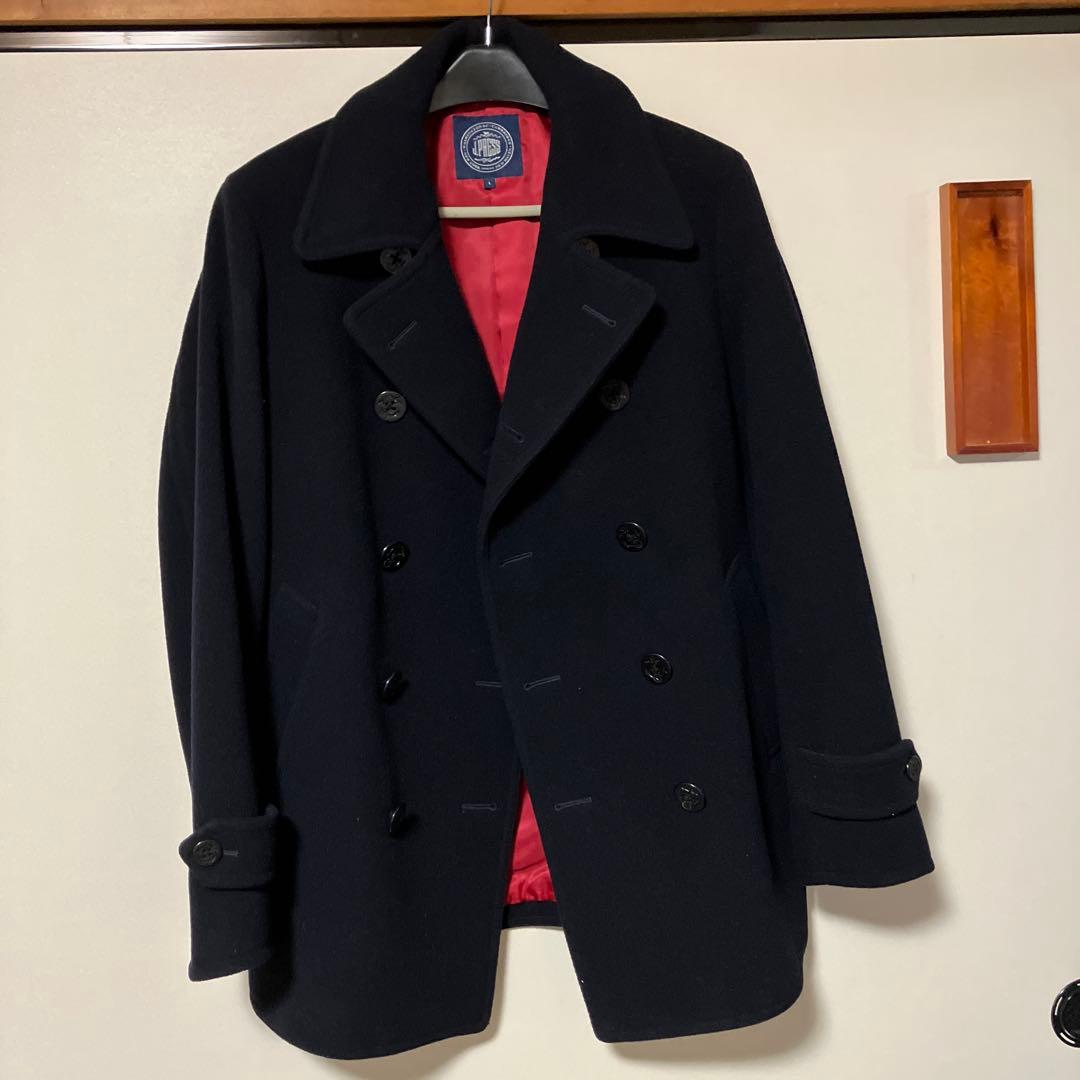 美品　ネイビー本格的Pコート