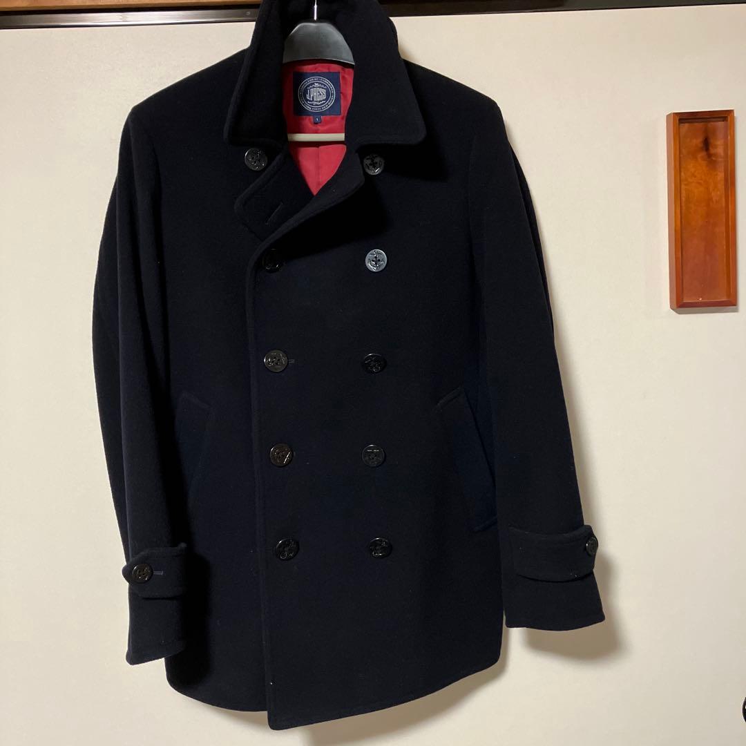 美品　ネイビー本格的Pコート
