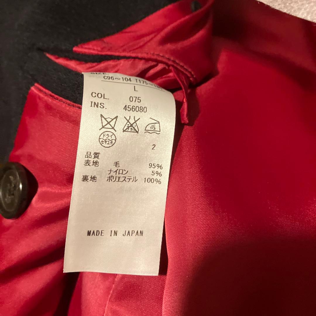 美品　ネイビー本格的Pコート