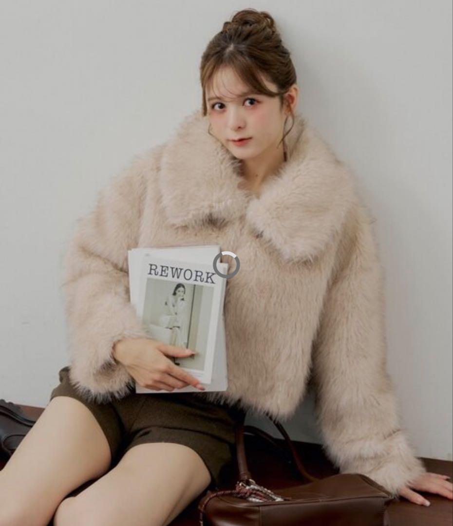 chico ファーショートコート