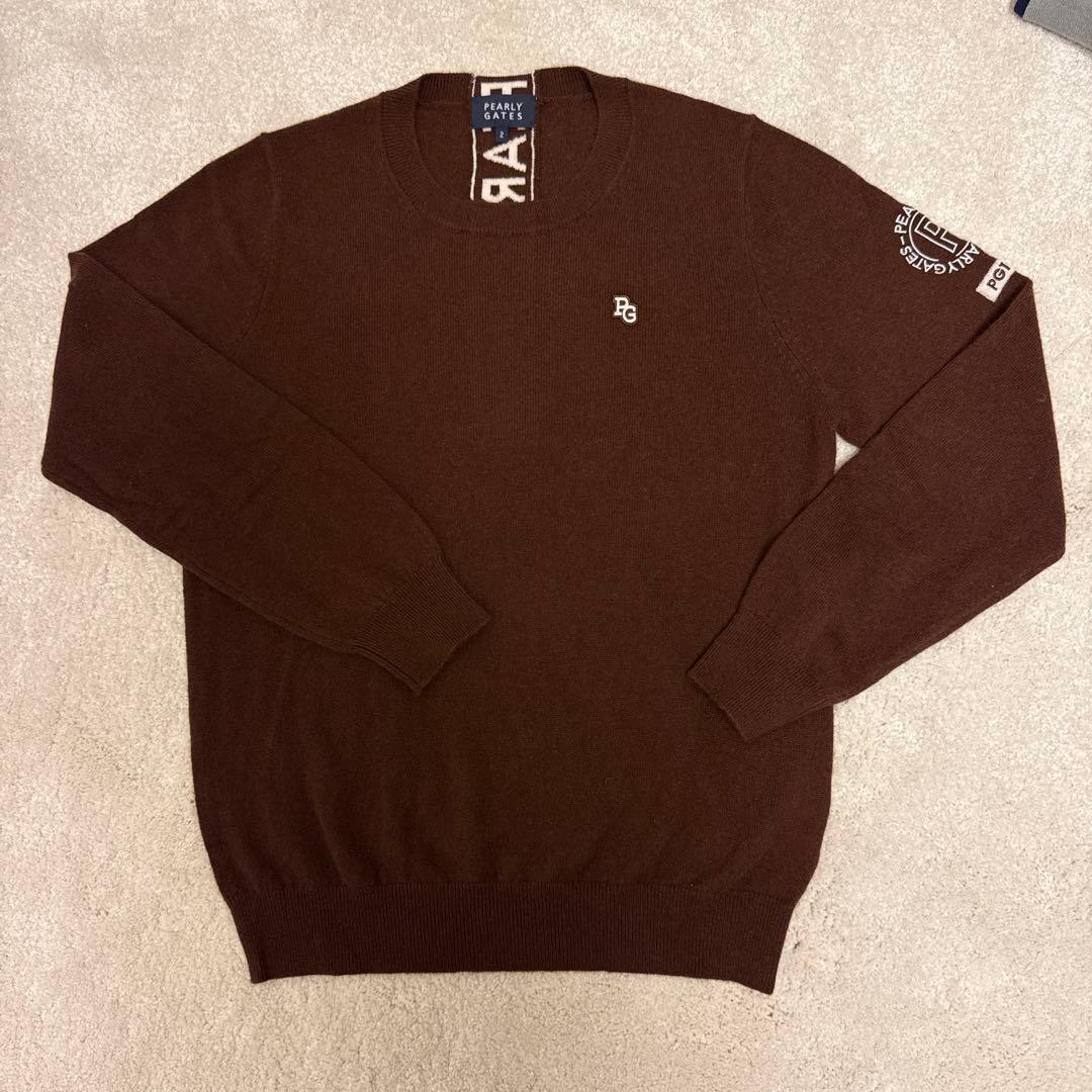 【PEARLY GATES】ブラウン セーター サイズ2