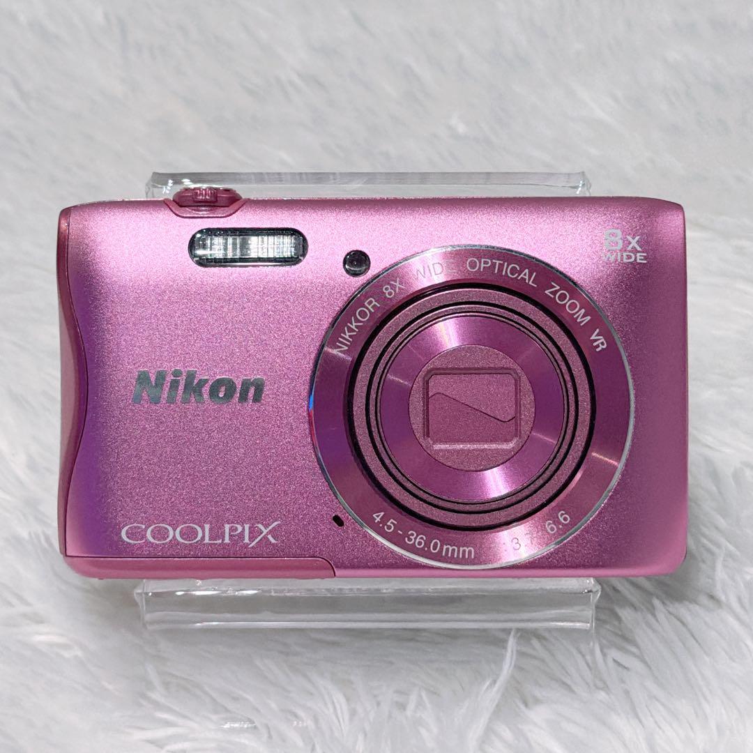 【美品】NIKON COOLPIX S3700 デジタルカメラ ピンク
