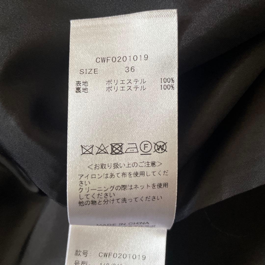 セルフォード　ボウタイプリーツワンピース　ネイビー