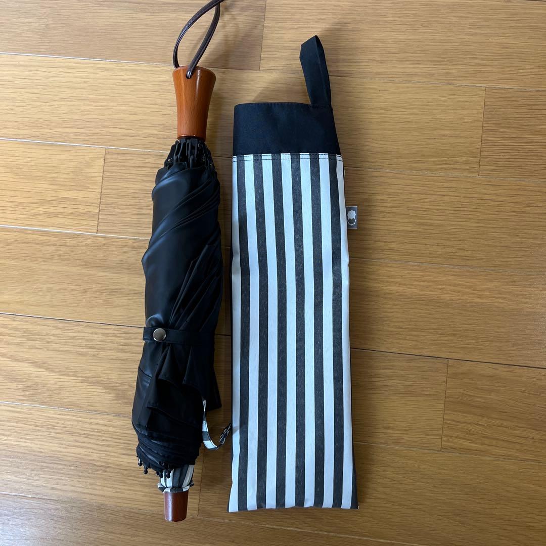 美品 サンバリア100 日傘 2段折