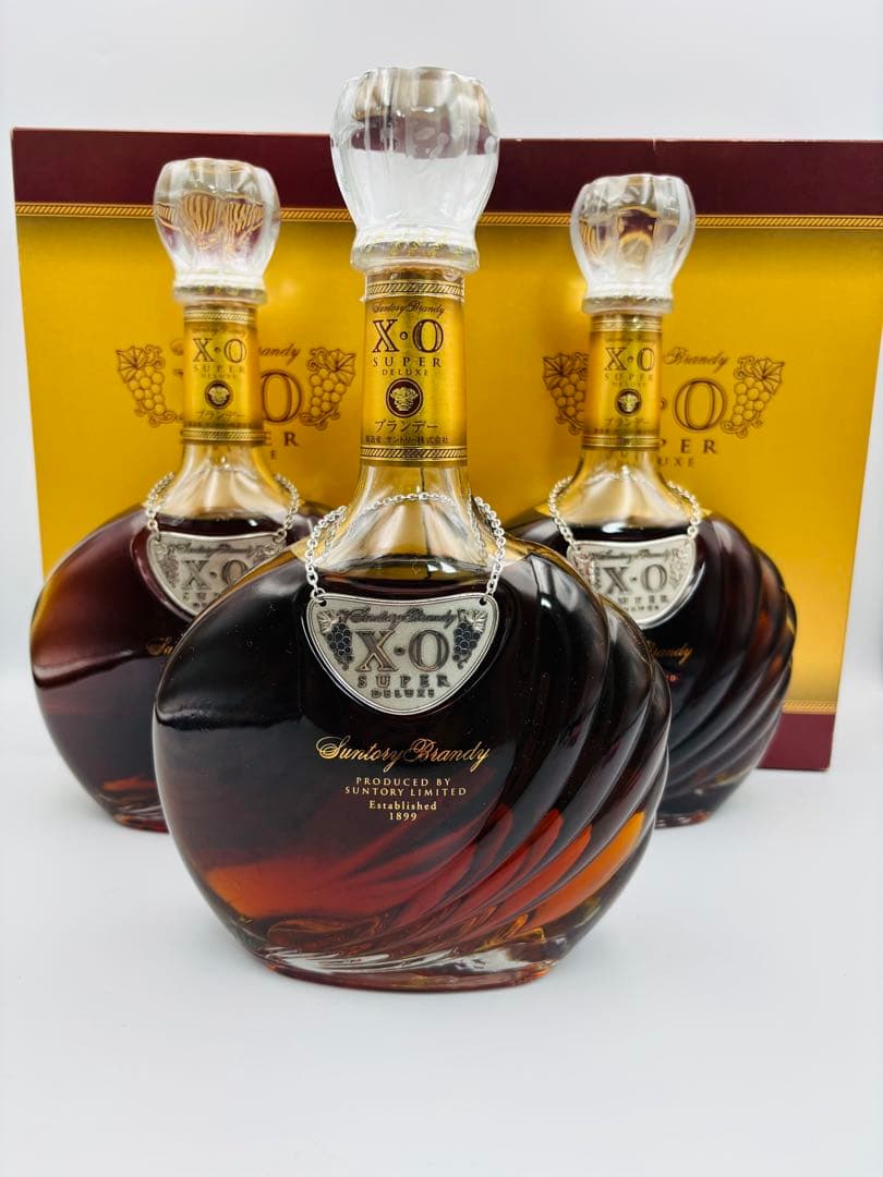 未開栓 SUNTORY サントリーXOデラックス3本セット700ml 40% ②