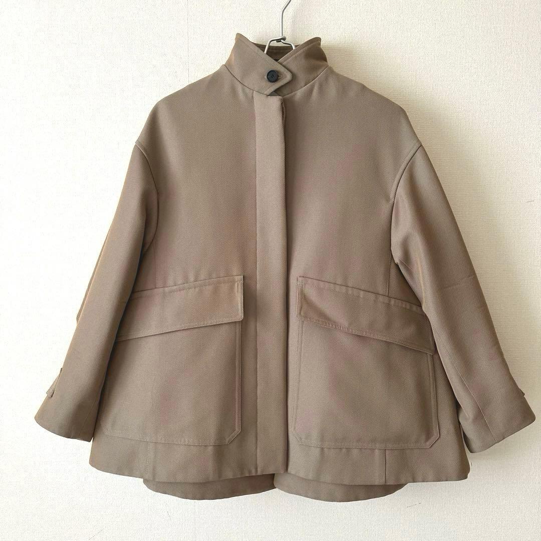 【美品】FORFORMO フォルフォルモ スタンドカラー フレア ウールコート