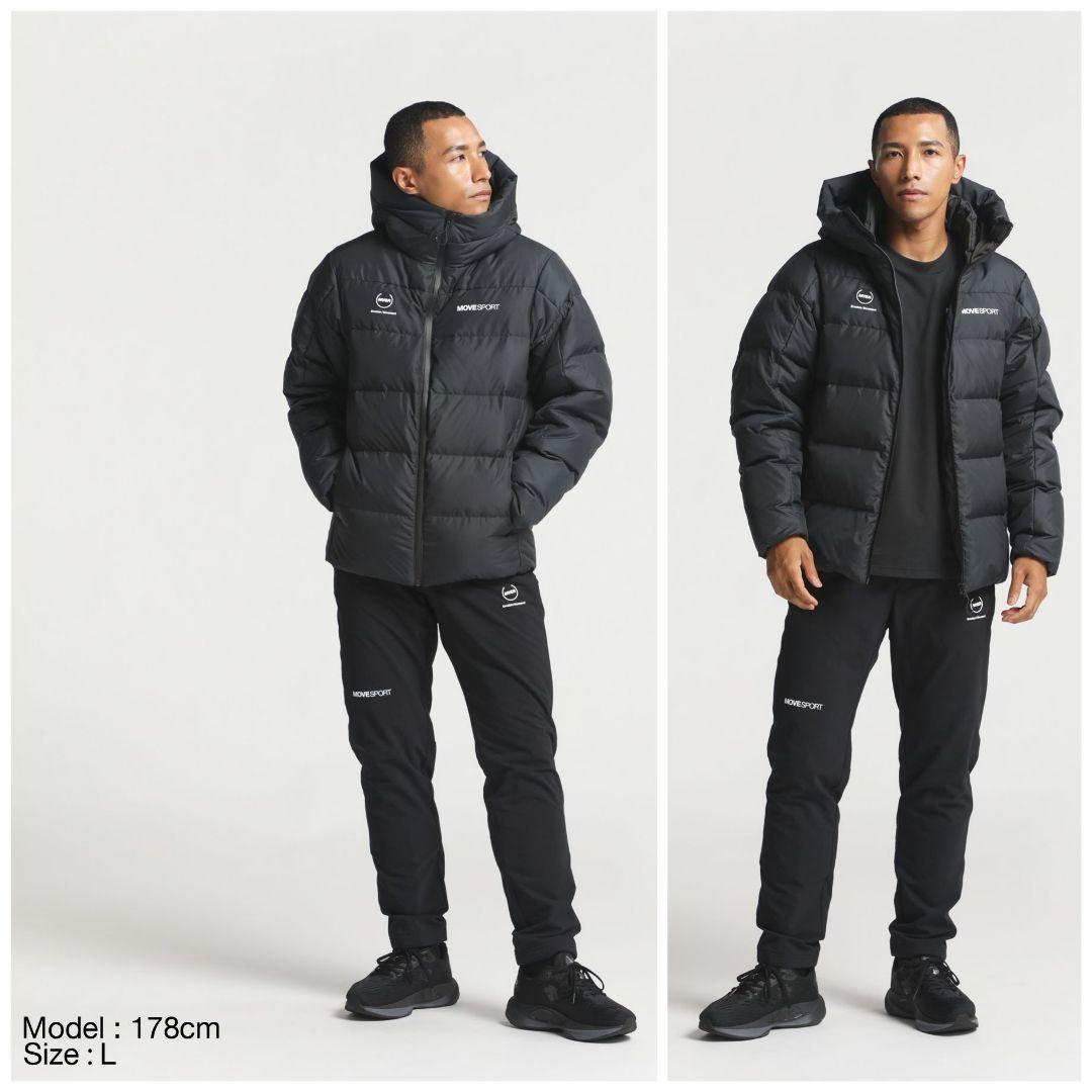 デサント ダウンジャケット アウター パーカー ナイロン BK 新品L